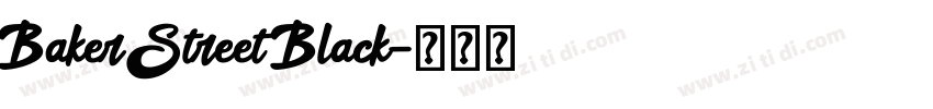 Baker Street Black字体转换